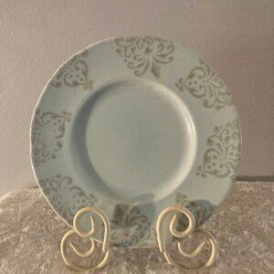 Noble Excellence Damask Ice Blue 8-3/4" Salad Plate